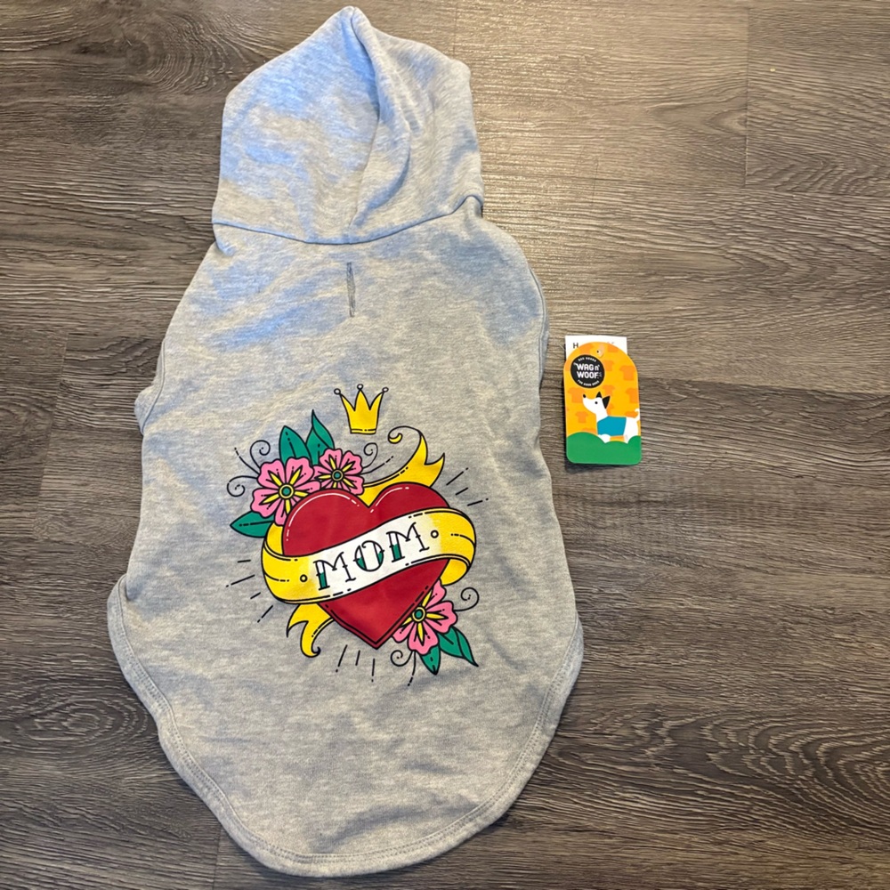 Gray Dog Hoodie